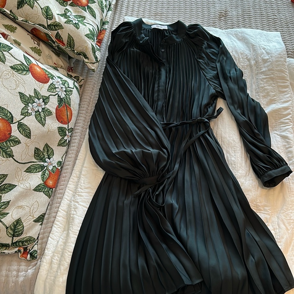 REISS dress, balloon sleeve.
